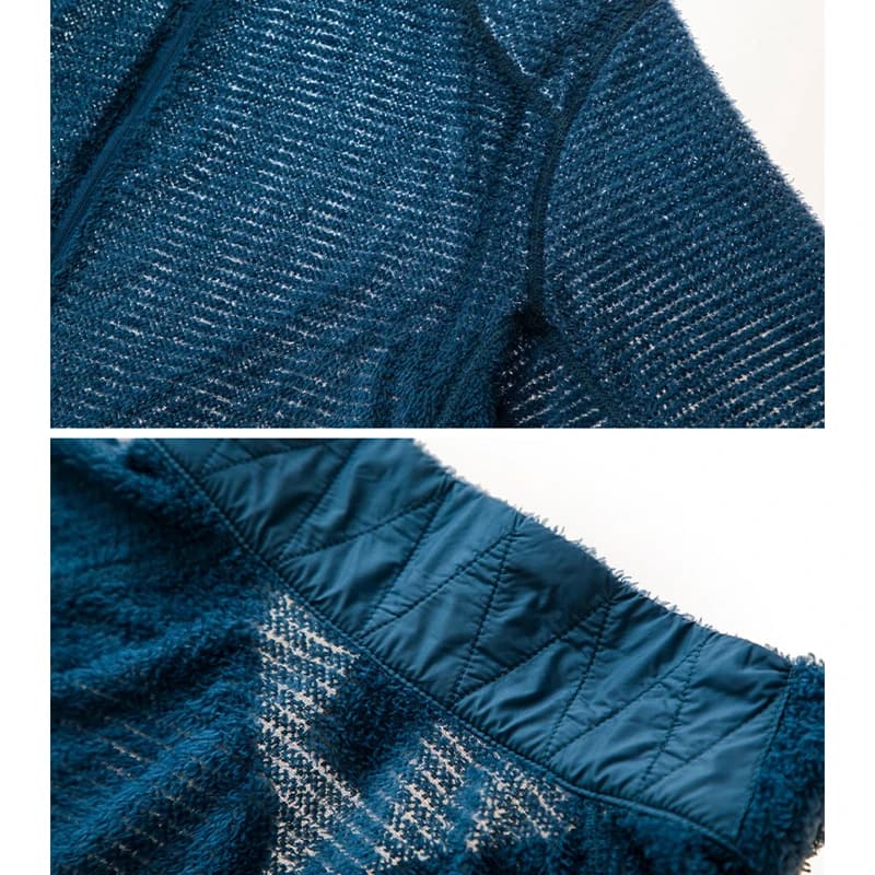 Pullover en polaire à demi-zip pour homme, col montant, veste thermique intermédiaire, antistatique,