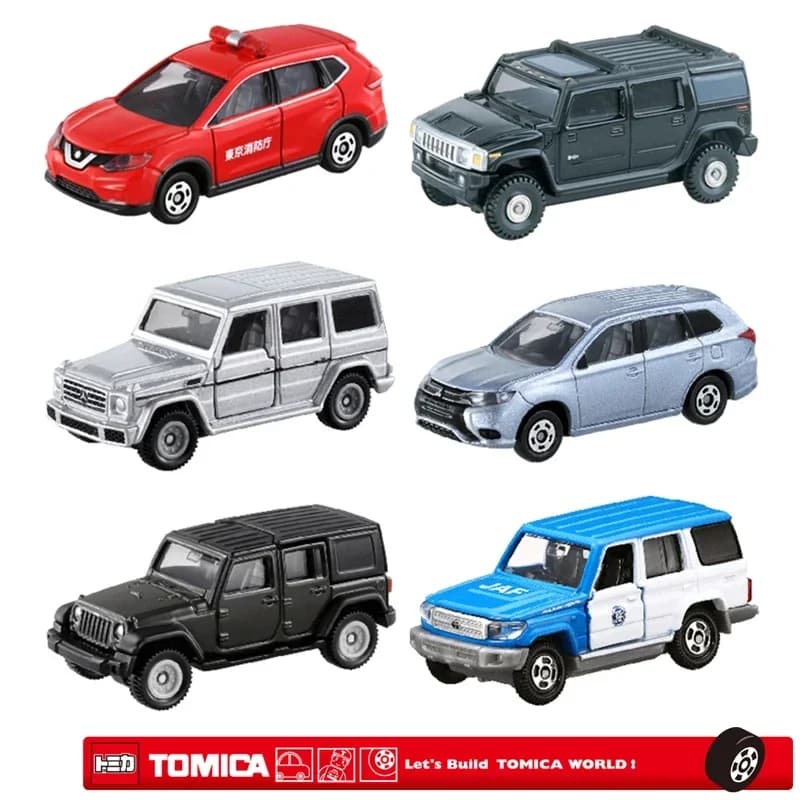 TOMY TOMIA-Modèle réduit de véhicule tout-terrain à collectionner pour enfant, jouet en métal moulé 