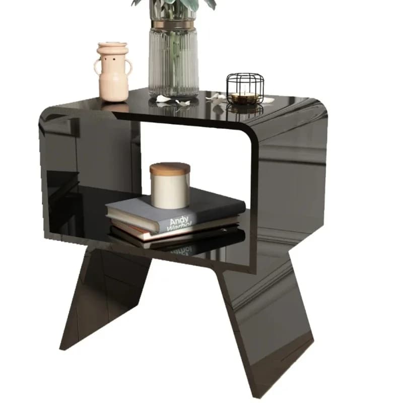 Table de chevet flottante en acrylique, mini table basse, salon, table d'appoint de canapé, petit ap