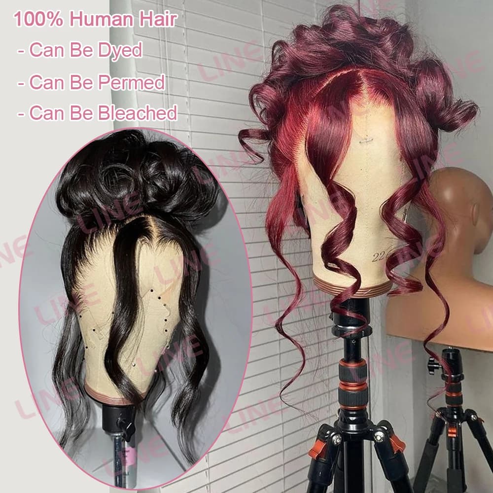 Perruque Lace Front Wig Body Wave brésilienne, cheveux 360 naturels, 13x6, Full HD, 100% de densité,