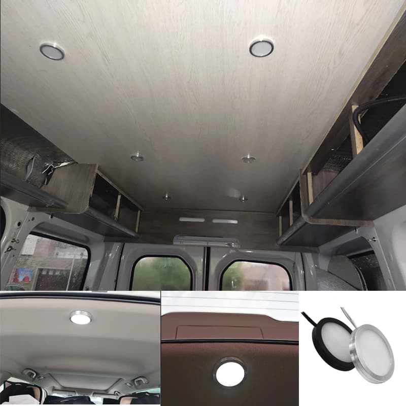 RGBW mince 3W projecteur Ultra-mince LED armoire Mini lampe 12V 24V bijoux affichage plafond intérie