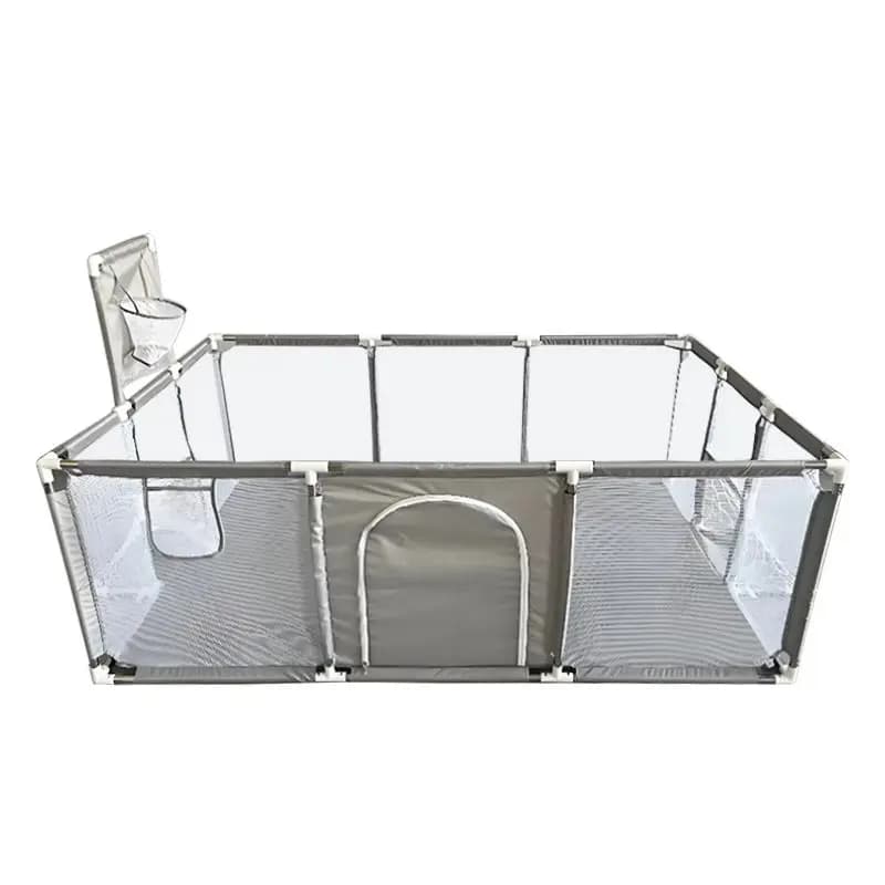 IMBABY Parc pour bébé Gris Clôture d'activité pour bébé Grand aire de jeux pour bébé Activités de sé