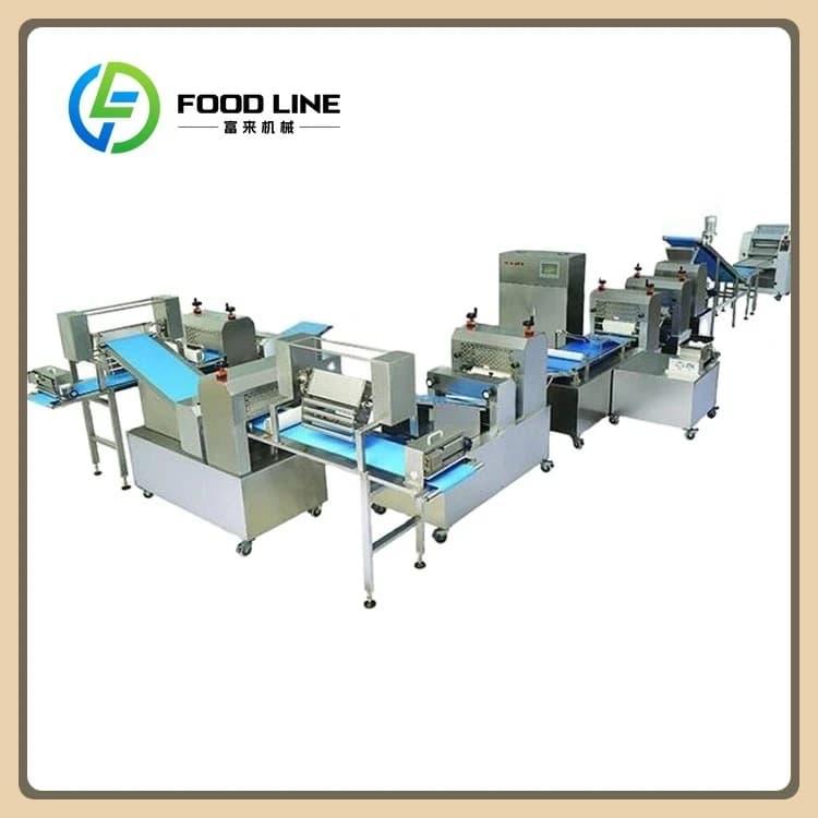 Ligne de production de hamburgers personnalisée FOODLINE / Machine à hamburgers / Diviseuse-rondeuse
