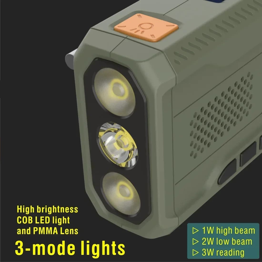 Récepteur radio solaire portable avec lampe de poche, radio d'urgence Bluetooth, haut-parleur de cam