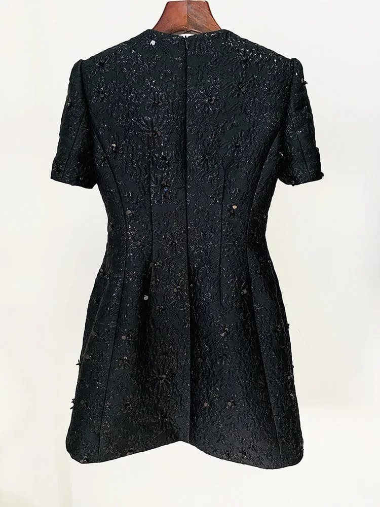 HIGH STREET Nouveauté 2026 Robe de créateur tendance et élégante pour femme, ornée de perles et de j
