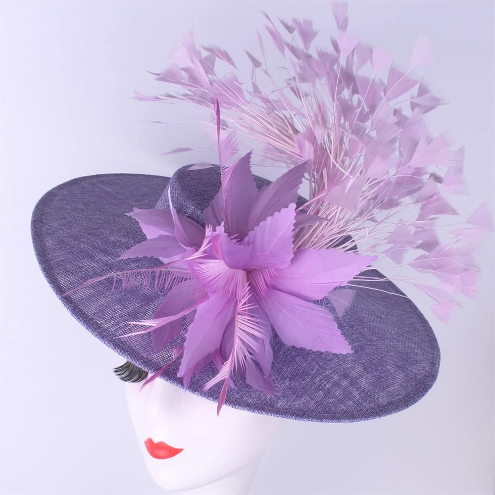 Mode plume Mariage Fascinator femmes événement formel Derby casque dames élégant Mariage chapellerie