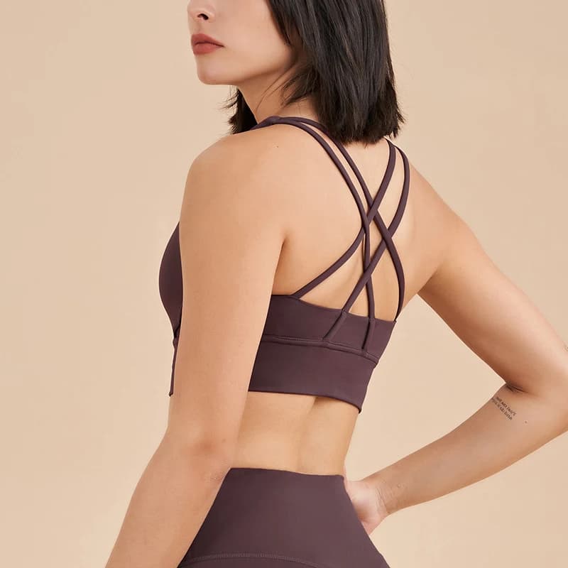 TRY TO BN Soutien-gorge de yoga dos nu pour femmes, sous-vêtements de fitness initiés, soutien-gorge