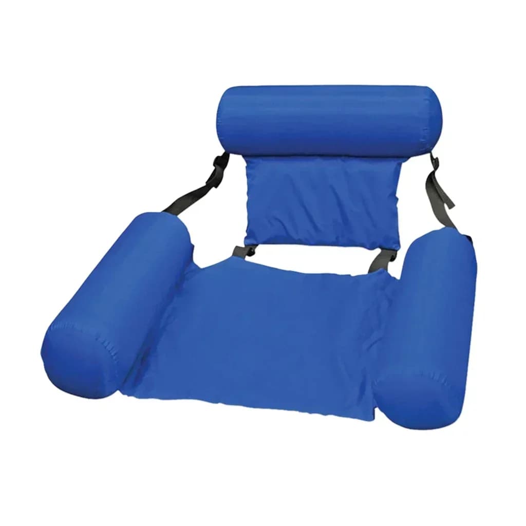 Pliable gonflable flottant rangée piscine flotteur gonflable chaise dossier inclinable piscine eau h