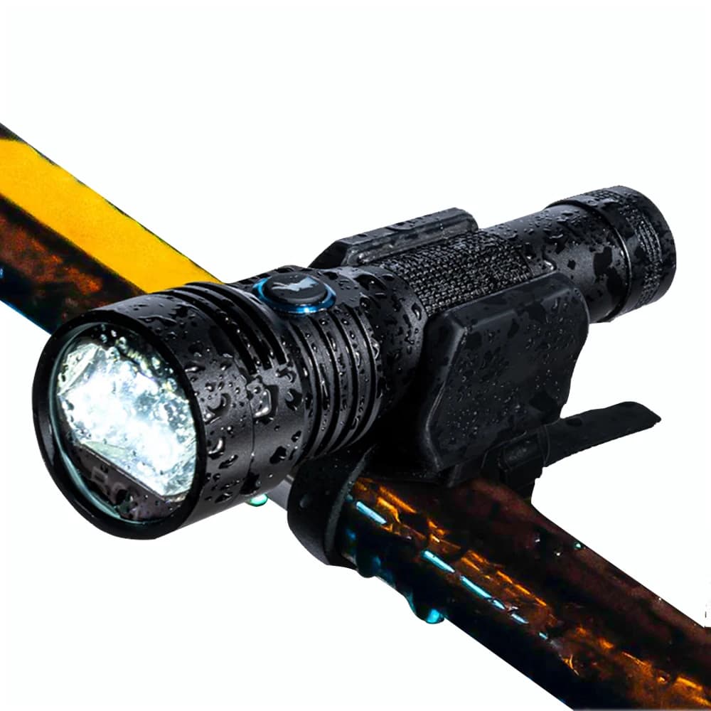 Phare de vélo anti-éblouissement rechargeable USB TYPE-C, lampe de vélo IP68 900 Lumens, éclairage L