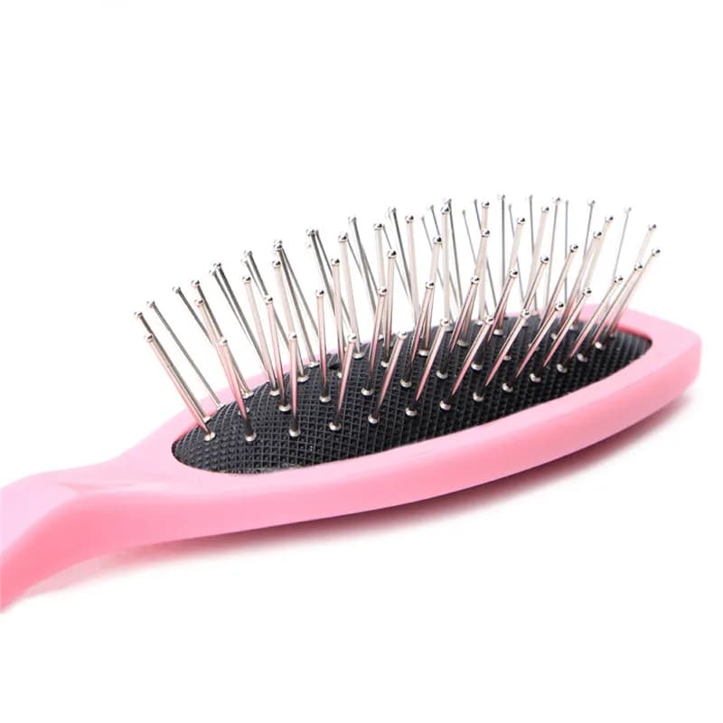 Brosse de peigne professionnelle antistatique en acier pour les Extensions de cheveux de perruque tê