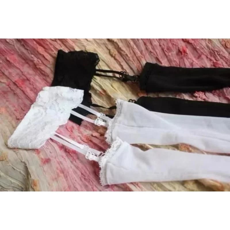 Vêtements de poupée BJD pour 1/4 1/3 SD MDD, chaussettes réglables, bas de bretelles en dentelle sex