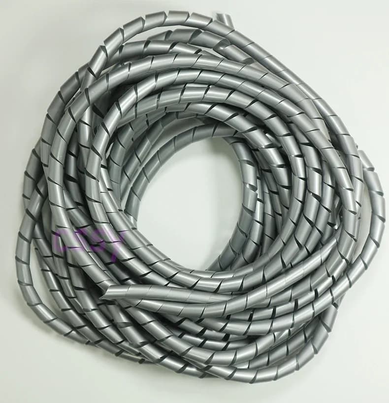 Organisateur de ligne Orange 10M 6mm/8mm/10mm, Protection de tuyau, enveloppe en spirale Flexible, c