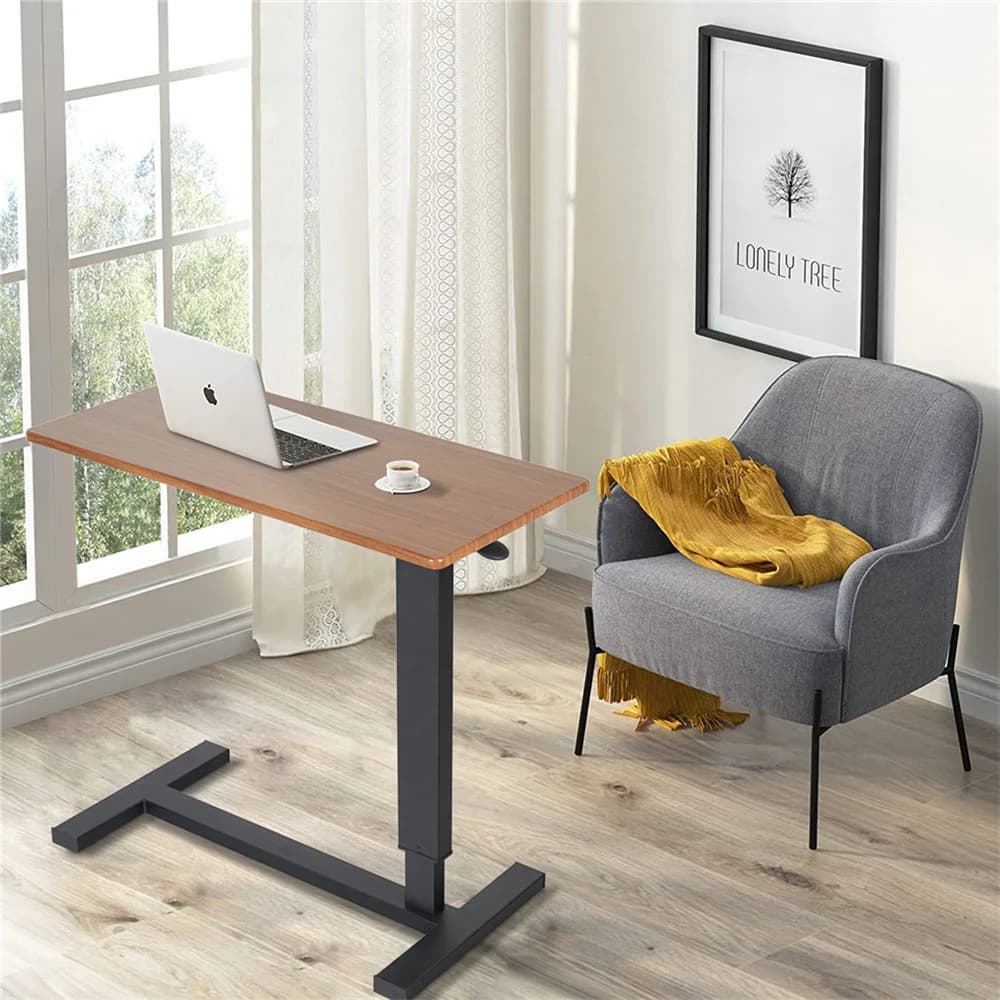 Grand bureau d'ordinateur portable sur le lit roulant, support de table réglable recommandé pour l'h