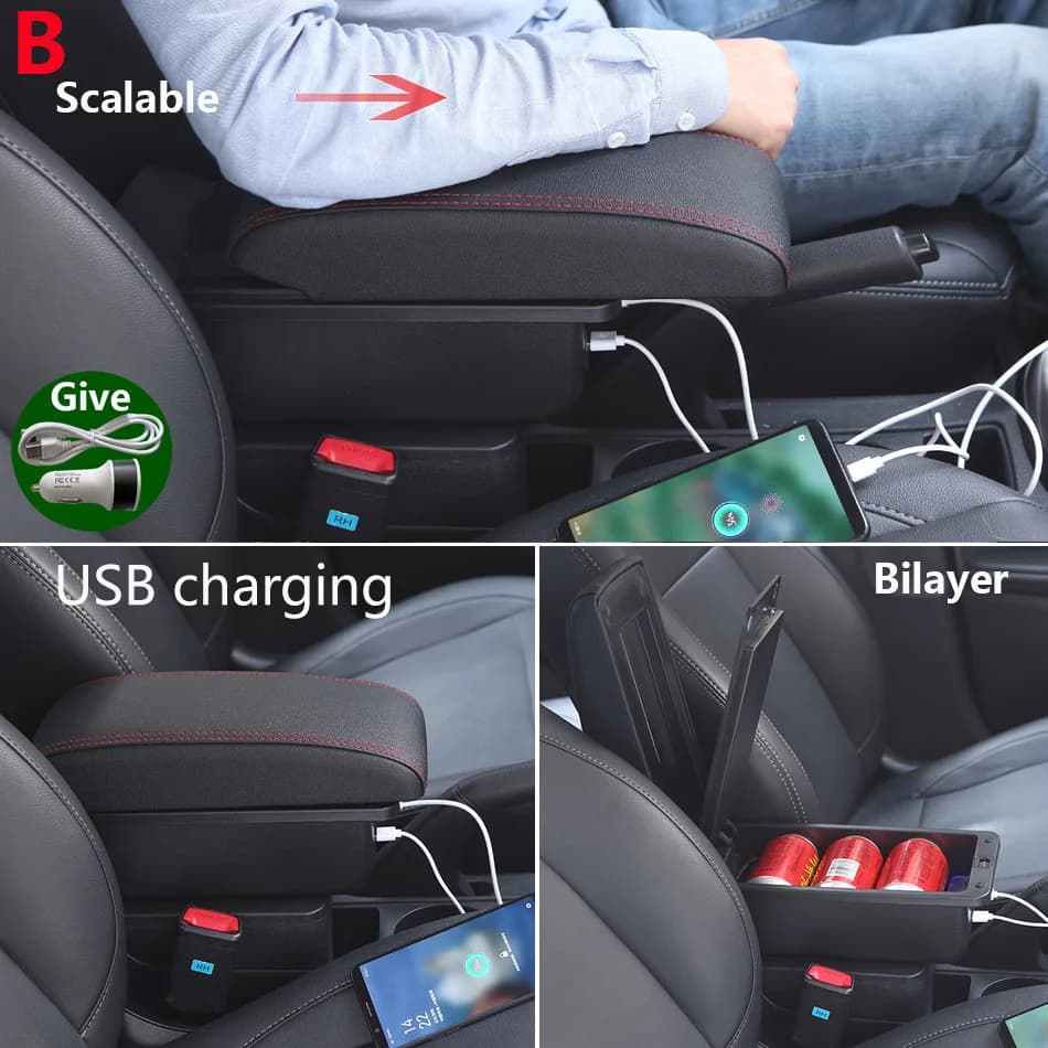 Accoudoir pour Skoda Fabia 3 III 2015 – 2021, boîte d'accoudoir de voiture, pièces de rénovation, bo