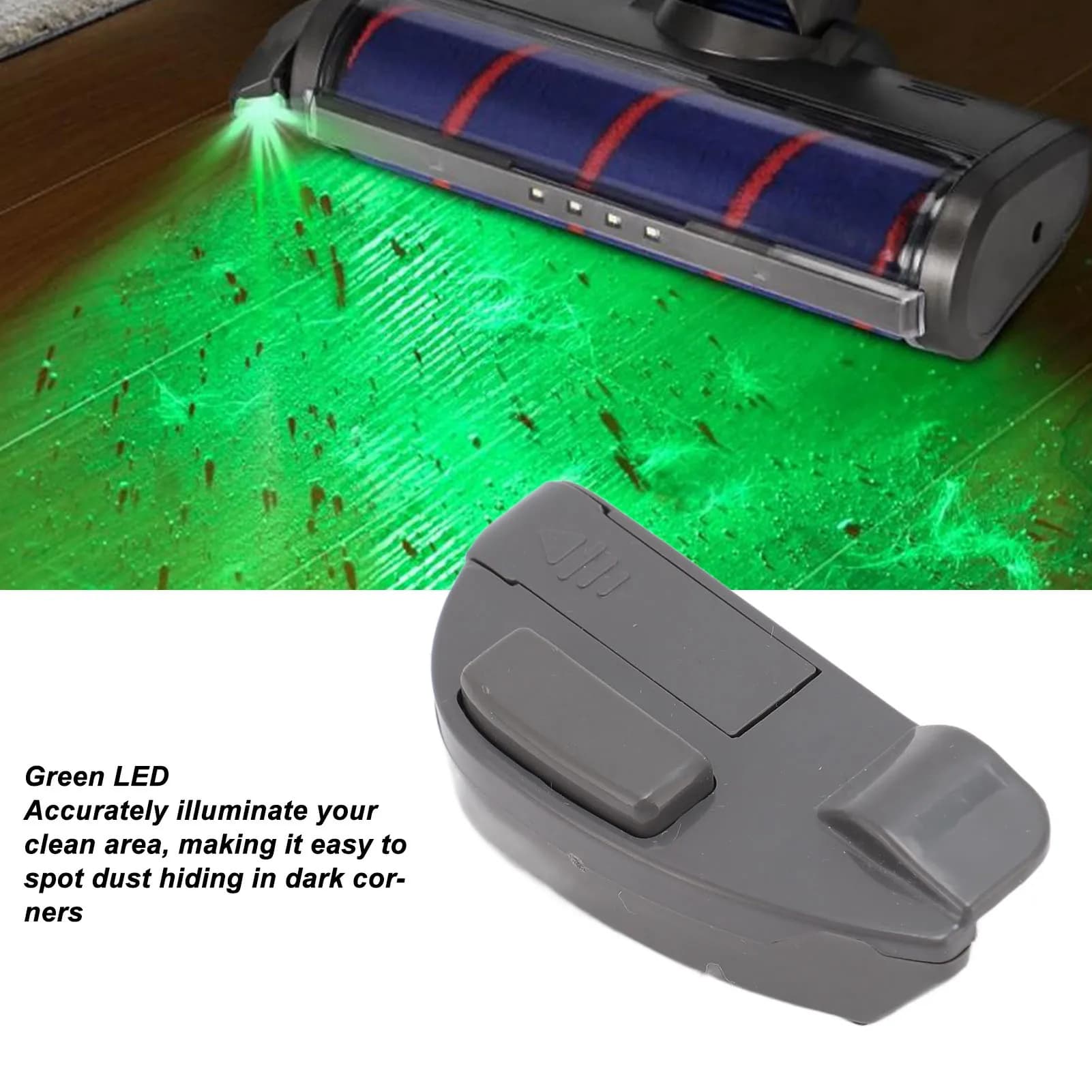 Aspirateur affichage de la poussière lampe à LED révéler la poussière microscopique poils d'animaux 