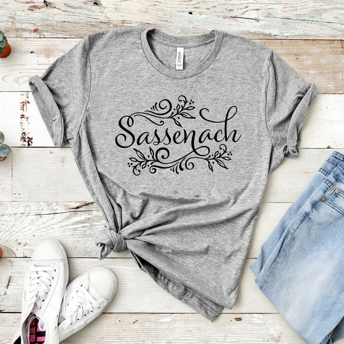 T-Shirt Inspiré de Sassenach et Outlander pour Femme, Série de Livres, Claire, Jamie Fraser, TV Show
