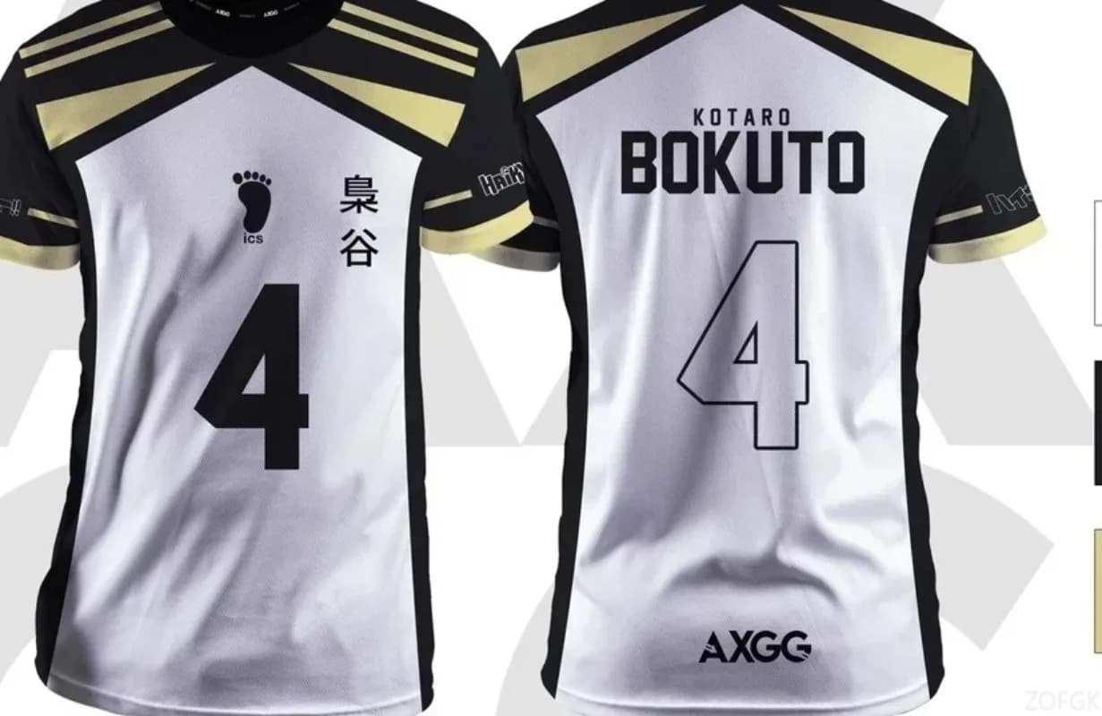 Haikyuu Fukurodani Bokuto Anime hommes T-Shirts 2025 nouvelle mode d'été maillot décontracté col ron
