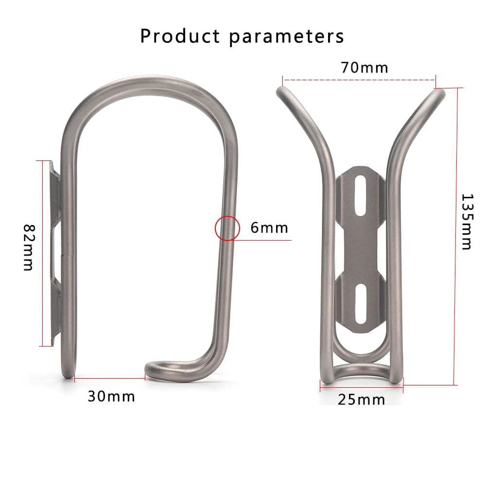 Porte-bouteille de vélo en titane ultraléger porte-bouteille vtt support de bouteille de vélo de rou