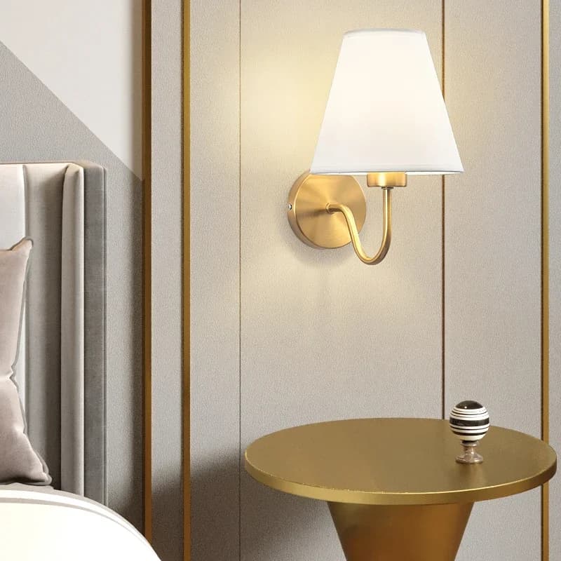 Lampe murale LED moderne, éclairage intérieur, style nordique, E27, lampe murale rétro en tissu, lam