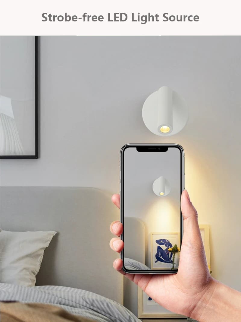 Applique murale LED réglable, lampe de lecture de chevet créative pour hôtel, chambre à coucher, étu