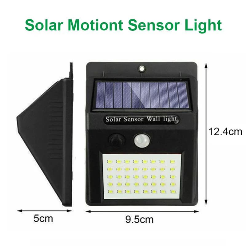 6/30 LED lumière solaire PIR capteur de mouvement applique murale lampe solaire extérieure étanche s