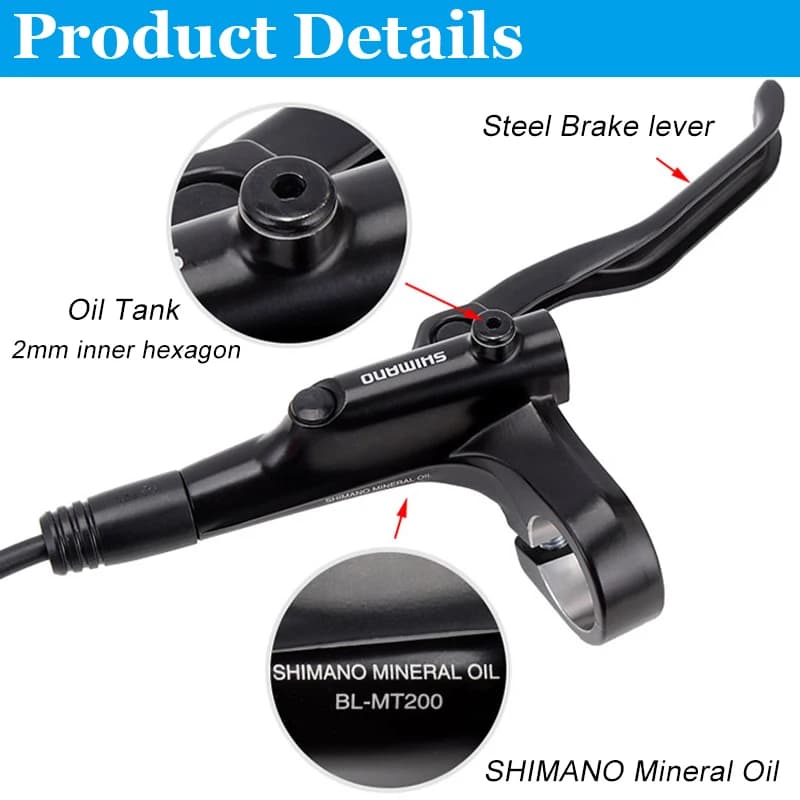 SHIMANO MT200 MT201 M315 vtt VTT jeu de freins à disque hydrauliques contient MT200 freins levier Ro