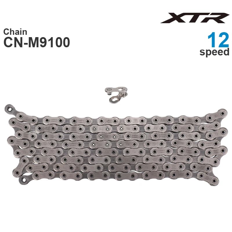 Chaîne d'origine SHIMANO XTR CN-M9100 chaîne de VTT vtt 12 vitesses M9100 116/126L avec lien rapide