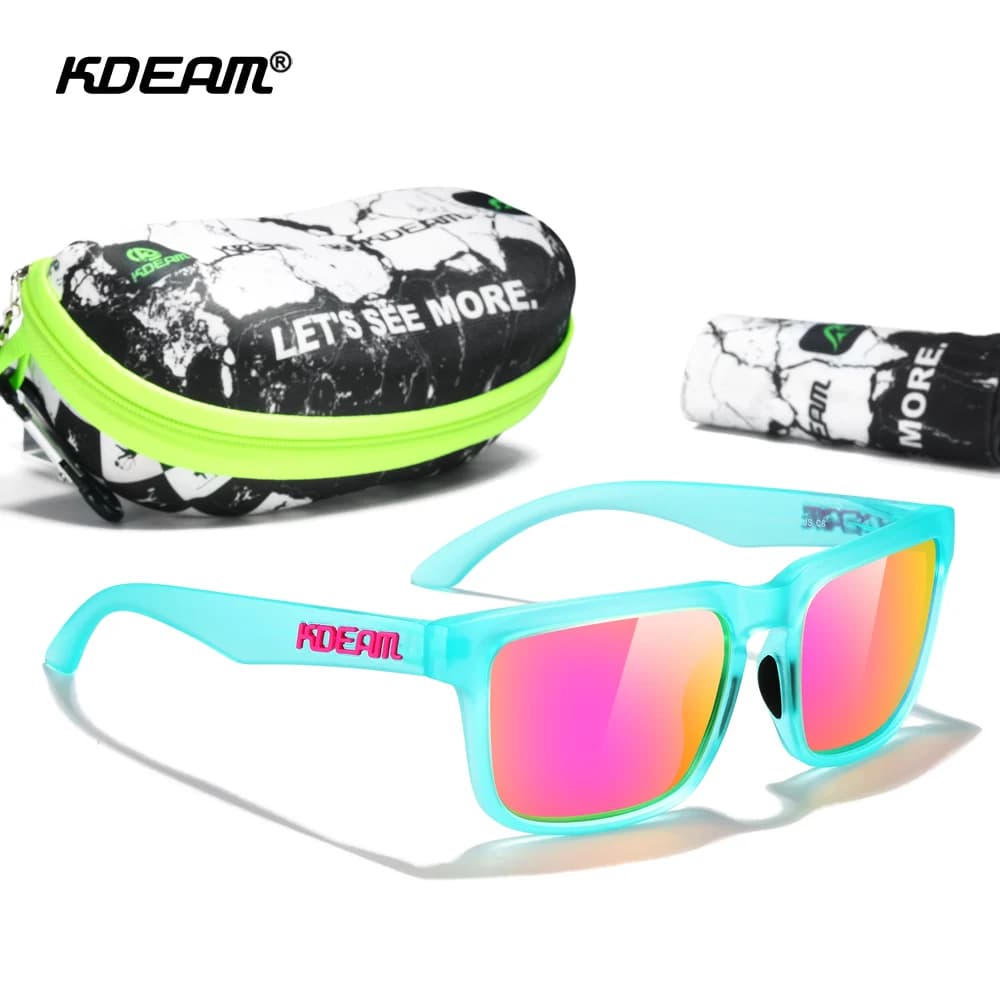 KDEAM-Lunettes de soleil polarisées photochromiques pour hommes, lunettes de vision nocturne, grande