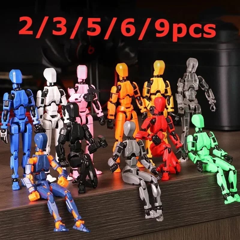 2/3/9 pièces-marionnettes porte-bonheur 13 poupée, modèles de Robot à combinaisons de style multiple