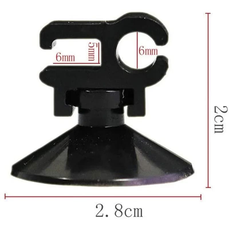 Clip de ventouse d'aquarium, 5 pièces, Tube d'oxygène pour Aquarium, pompe, cordon d'alimentation, b