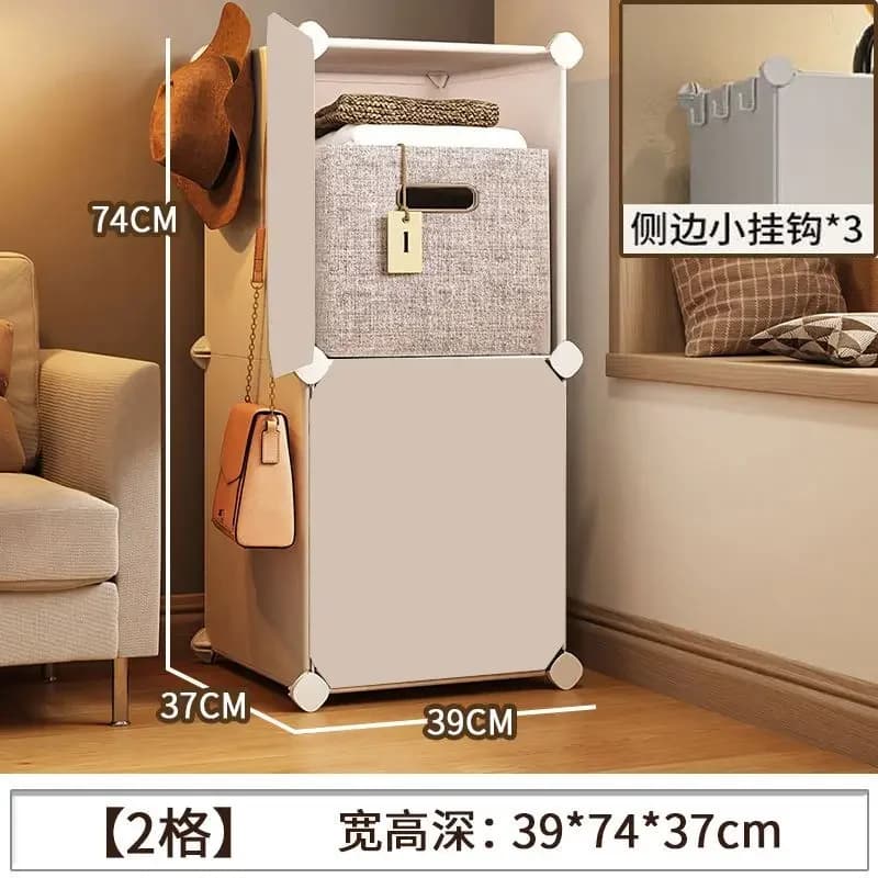 Armoire moderne mis ensemble, armoire Simple en plastique, Design de garde-robe modulaire bon marché