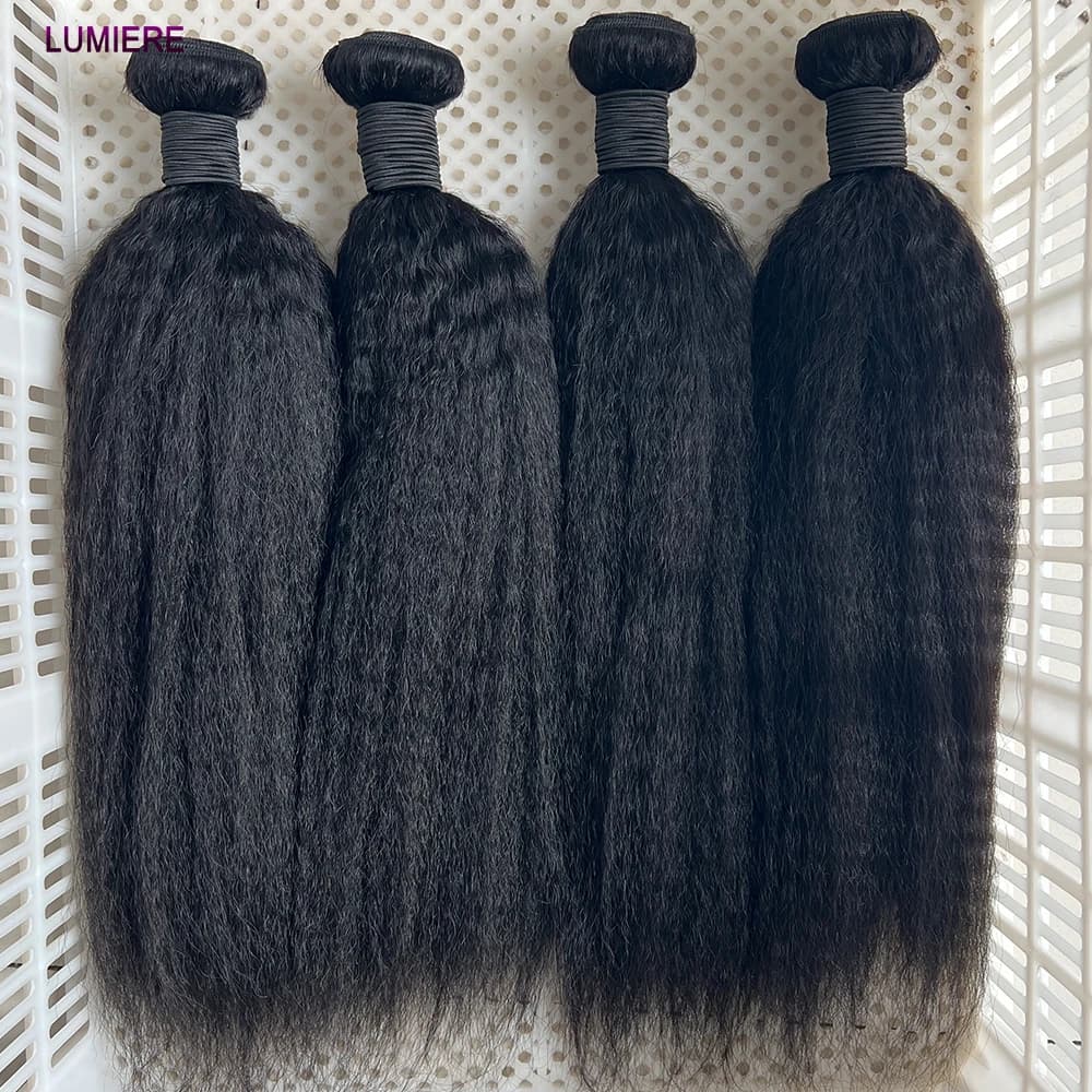 Offre Spéciale : Lots de Cheveux Humains Raides Kinky Yaki – Extensions Brésiliennes Vierges Naturel