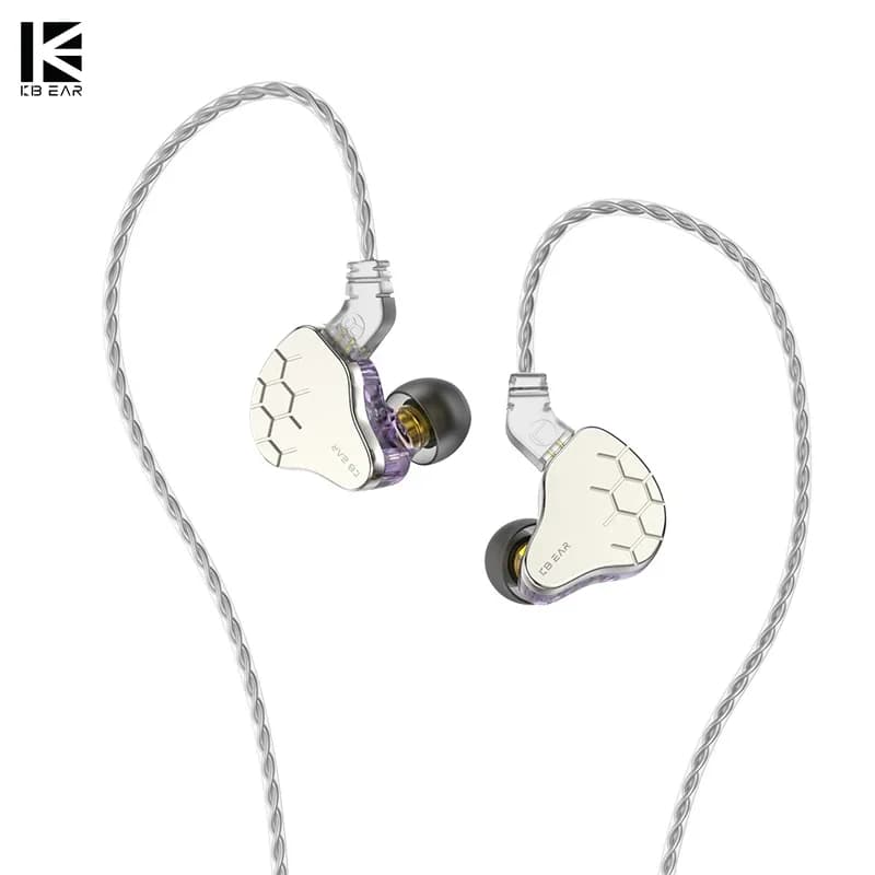KBEAR Lark hybride 1DD + 1BA pilote écouteur câble casque Sport musique dans l'oreille moniteur fila