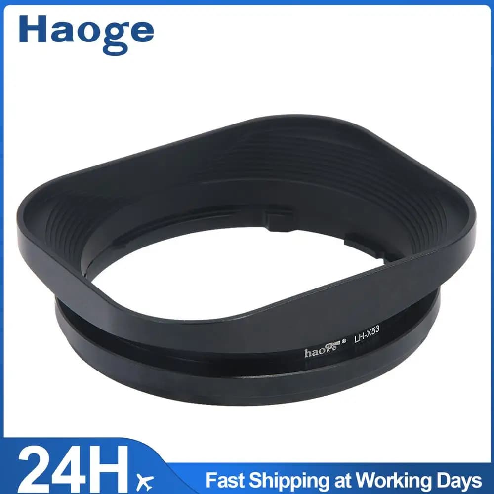 Haoge LH-X53 carré métal pare-soleil pour Fujifilm Fuji Fujinon XF 35mm F1.4 R / XF35mm/F1.4 R xf18m