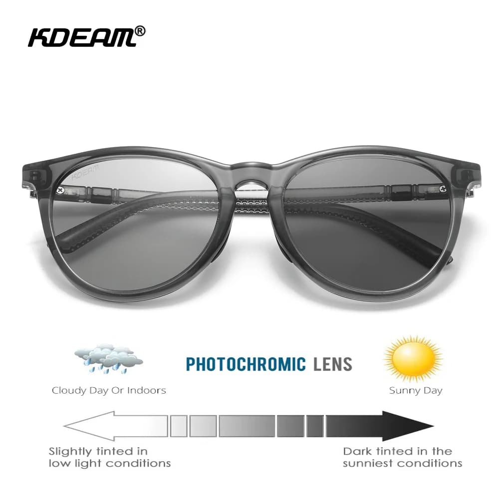 KDEAM-Lunettes de soleil vintage pour femmes, verres polarisés, design simple, lumière réfléchie fil