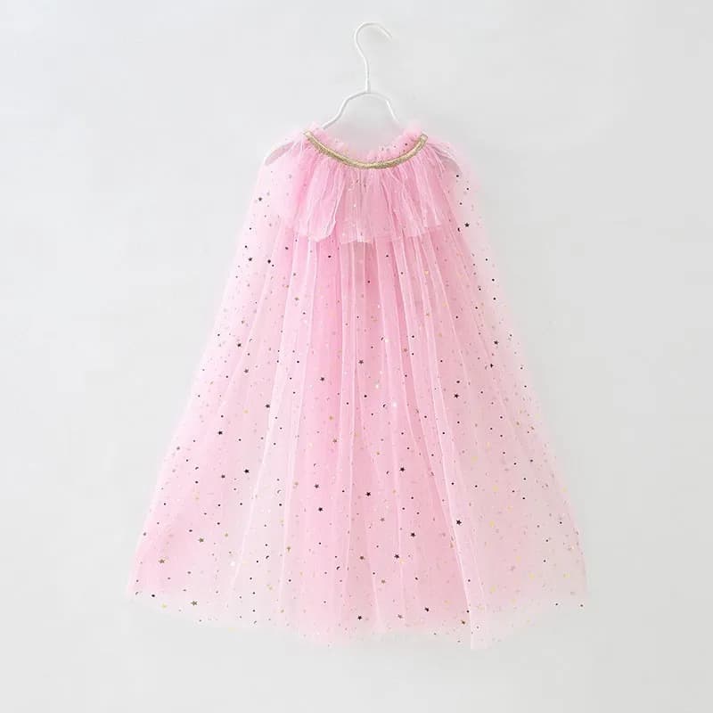 Cape d'été pour filles, accessoires de fête princesse, reine des neiges, Elsa, Anna, Costume raiponc