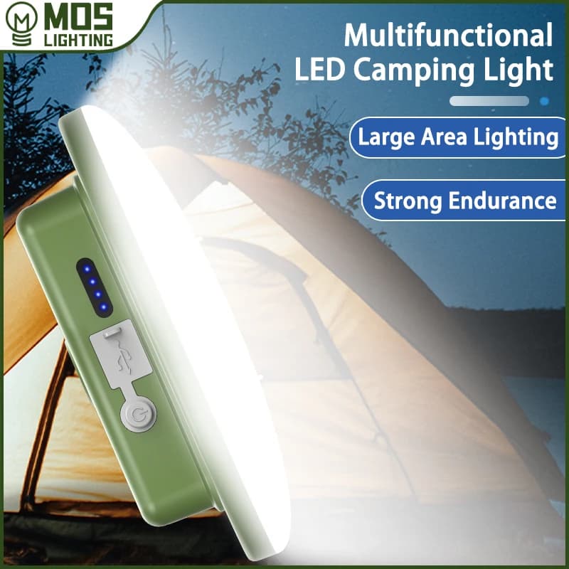 MOSLIGHTING rechargeable Camping forte lumière avec aimant zoom portable lampe de poche tente lampe 