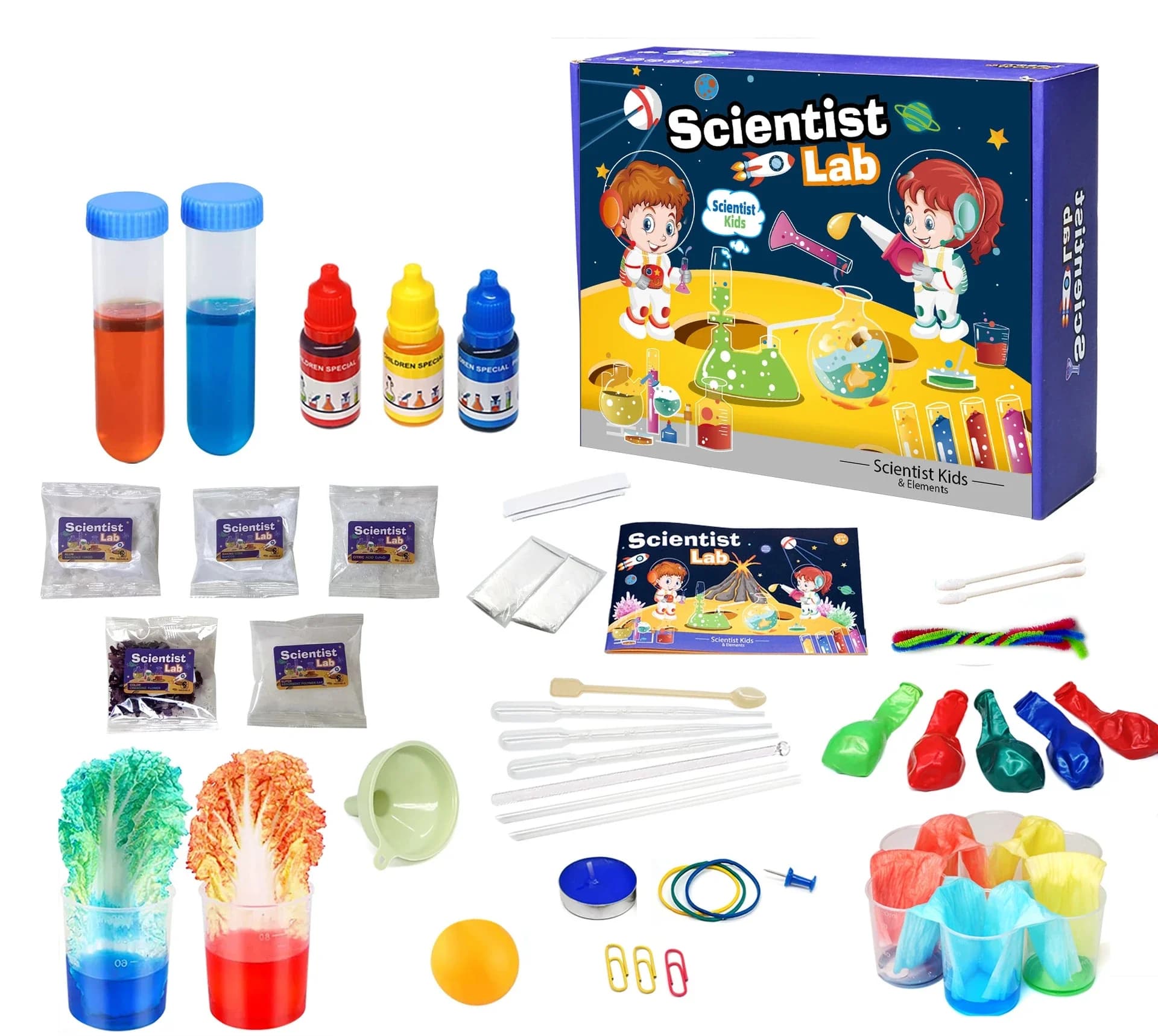 Nouvelle version anglaise : Kits d'expériences chimiques pour enfants, jouets de laboratoire scienti