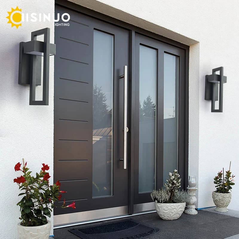 Éclairage mural LED extérieur étanche rétro Vintage couleur noire 10W pour jardin porche applique ré