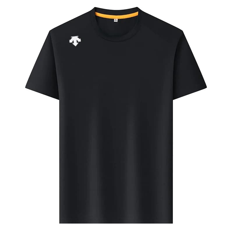 Qualité marque manches courtes été nouveau Ice Silk hommes Sport respirant t t - shirt mode imprimé 