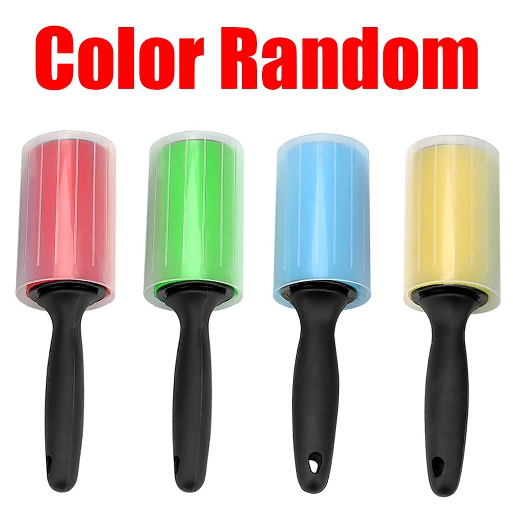 Rouleau collant réutilisable pour livres, vêtements, chat, chien, brosse propre, silicone lavable, d