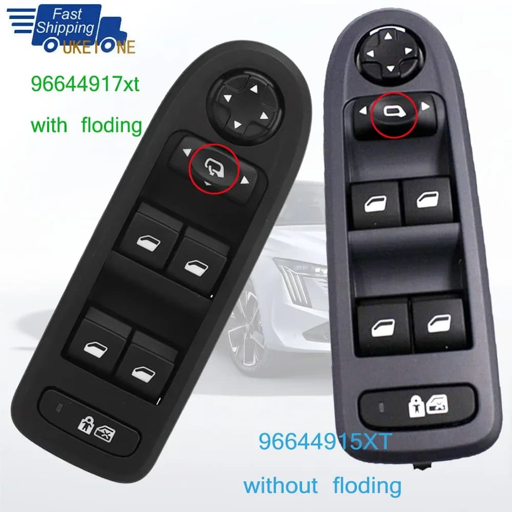 Bouton de commande de lève-vitre électrique, accessoires de voiture pour 2007-2013, Cristaux en C5, 