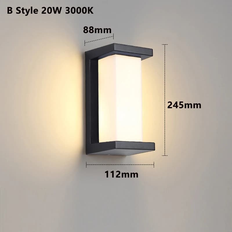 Led Extérieur Applique Murale Étanche IP65 Détecteur De Mouvement Extérieur Éclairage Porche Lumière