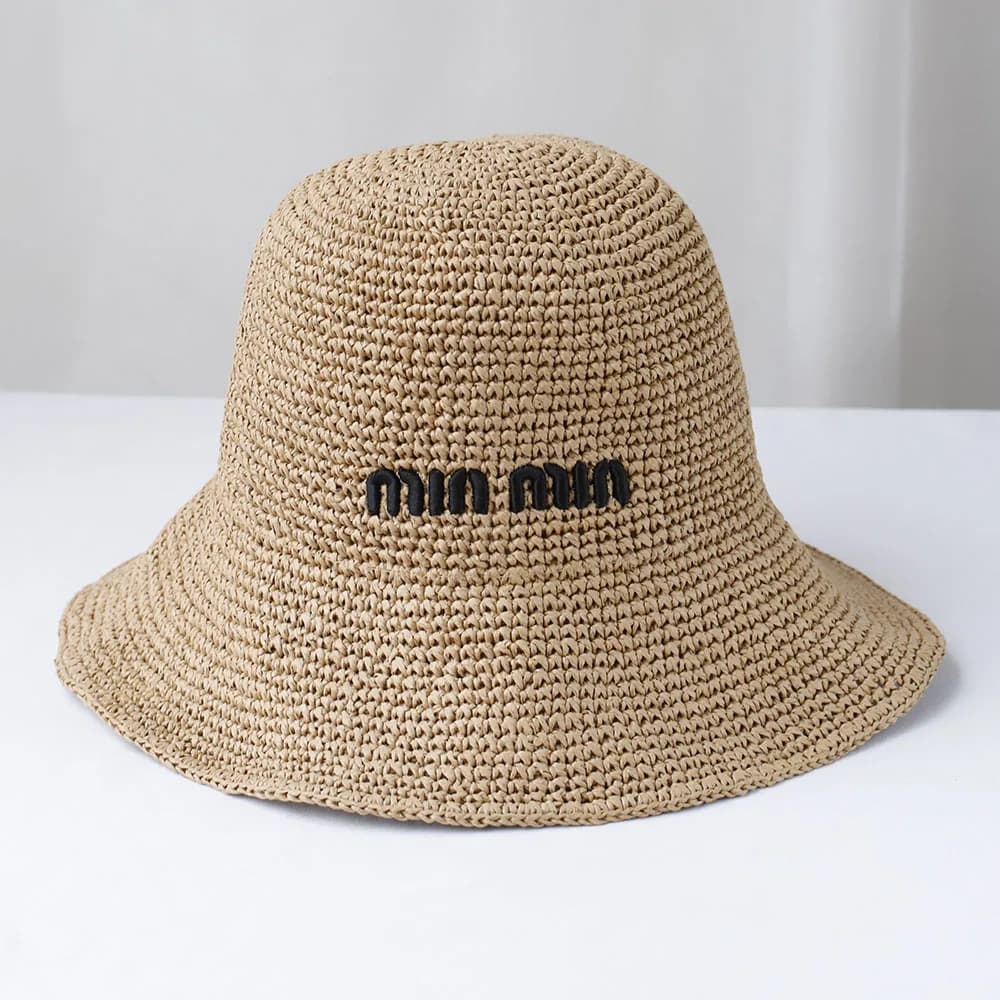 Nouvelles femmes Chapeau de soleil large bord chapeaux de plage femmes été Chapeau de paille pliable