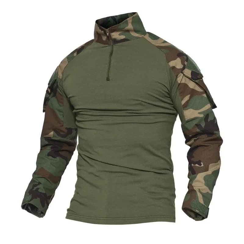 T-shirts tactiques Airsoft, chemises de Combat de l'armée, vêtements de chasse et de Paintball respi