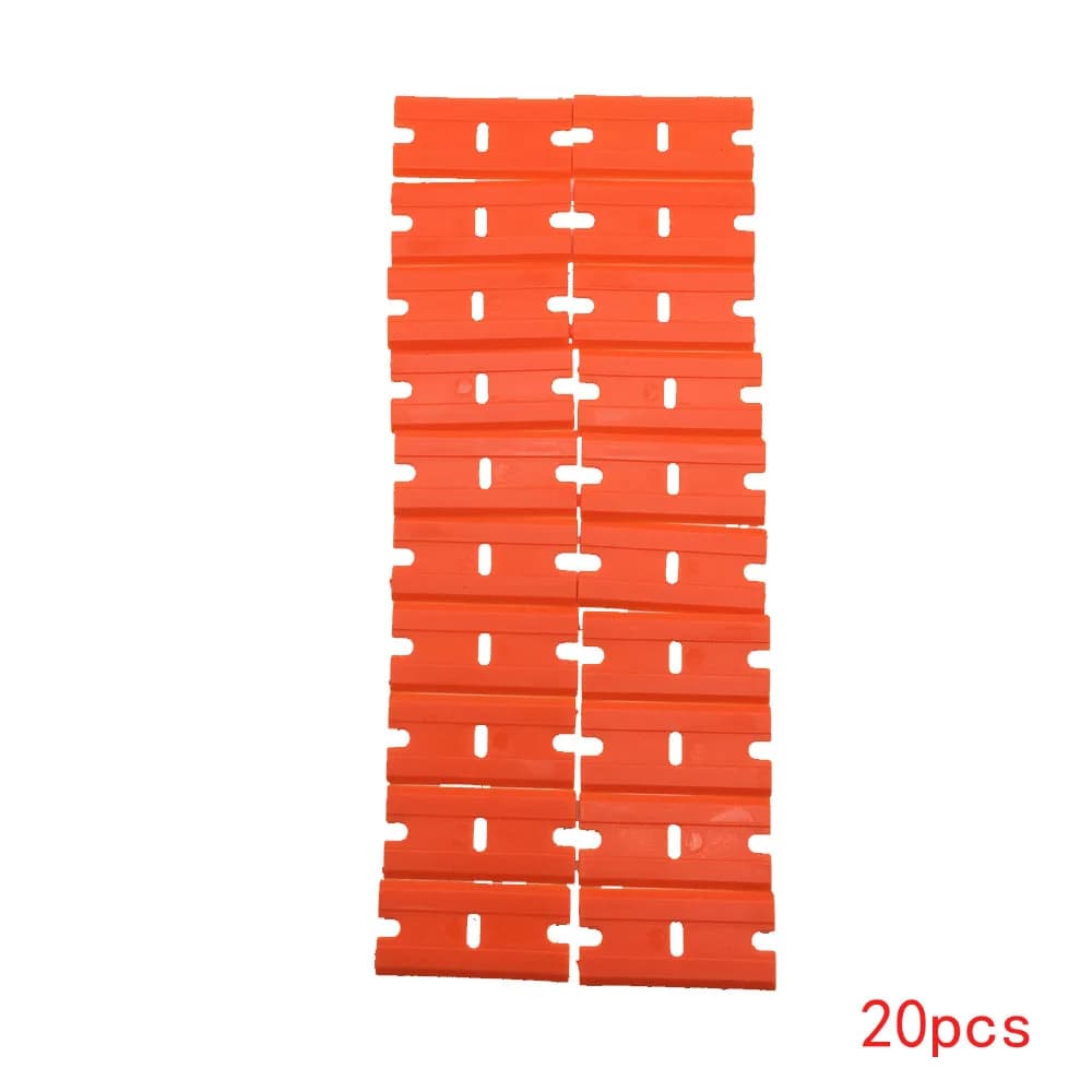 Grattoir de rasoir en plastique avec 10 lames en plastique à Double tranchant, outil d'extension de 