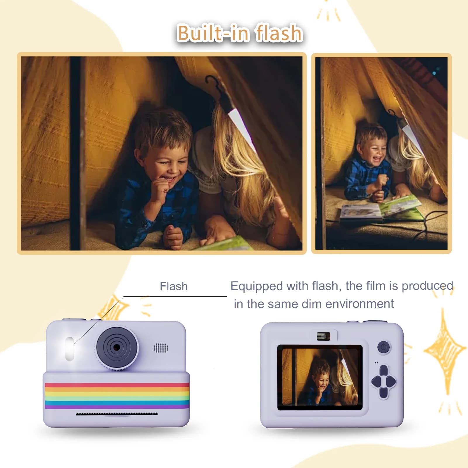 Appareil photo numérique pour enfants pour la photographie Mini imprimante Portable thermique impres