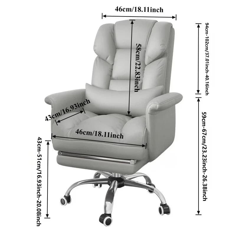 Chaises d'ordinateur à domicile chaises de jeu de bureau avec repose-pieds chaise de bureau Support 