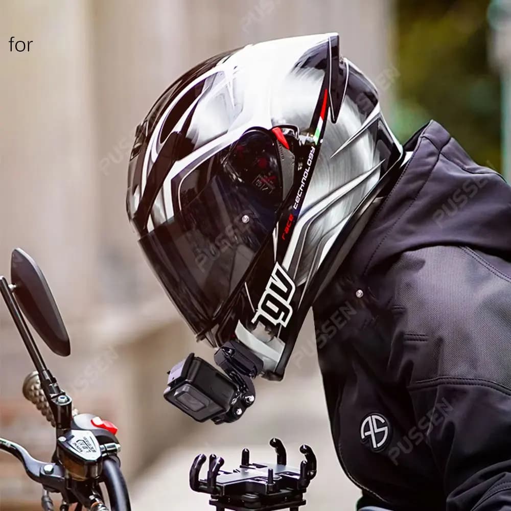 CamSteer pour casque AGV K5 K5S, support de menton en aluminium personnalisé compatible avec GoPro 1