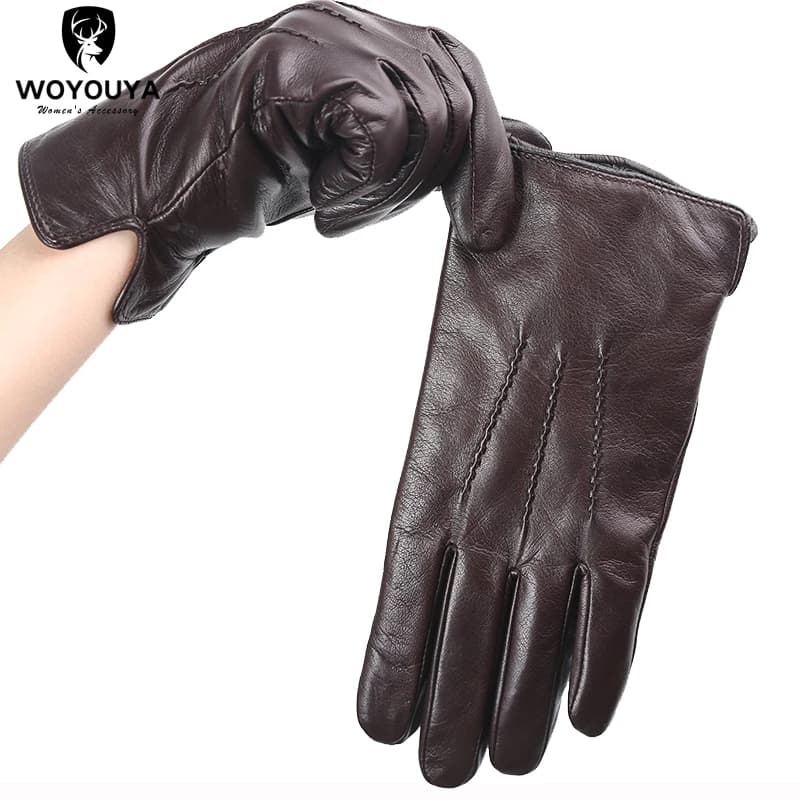 Gants confortables pour garder au chaud pour hommes, gants d'hiver en peau de mouton pour hommes, ga